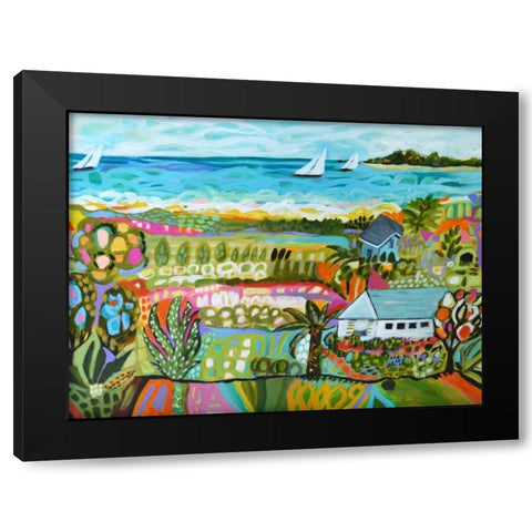 Nautical Whimsy III Black Modern Wood Framed Art Print by Fields, Karen