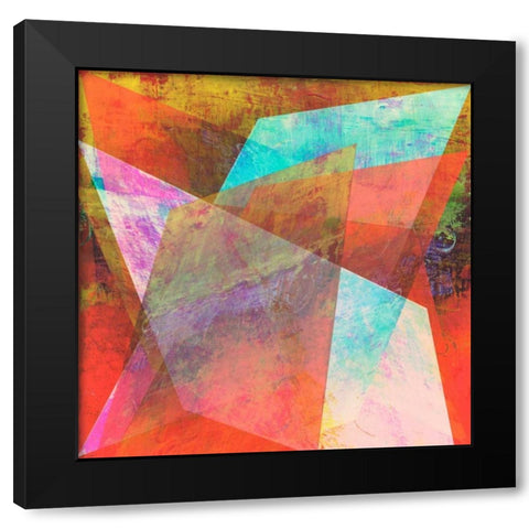 Hifi Geometric I Black Modern Wood Framed Art Print by Studio W
