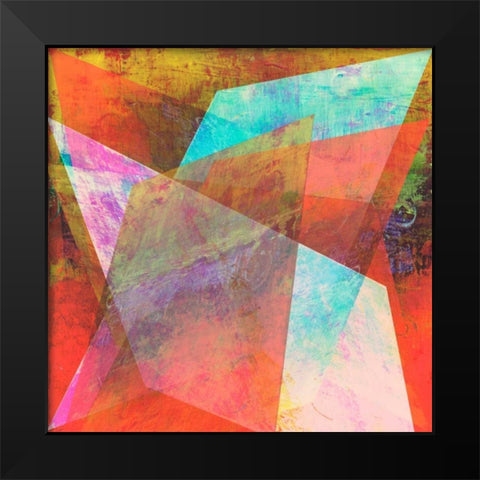 Hifi Geometric I Black Modern Wood Framed Art Print by Studio W