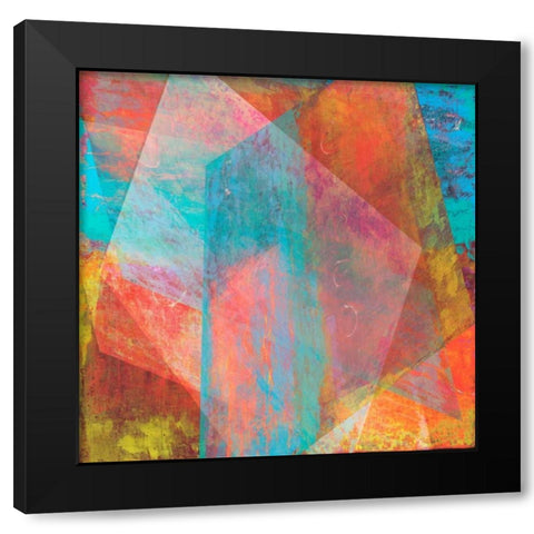 Hifi Geometric II Black Modern Wood Framed Art Print by Studio W