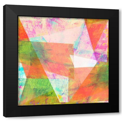 Hifi Geometric III Black Modern Wood Framed Art Print by Studio W