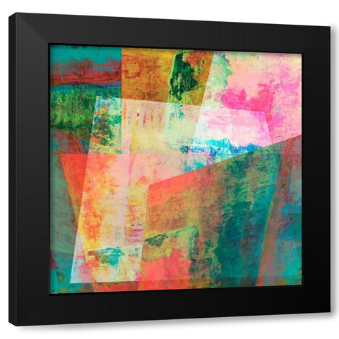 Hifi Geometric IV Black Modern Wood Framed Art Print by Studio W