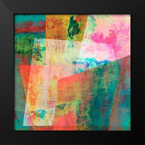 Hifi Geometric IV Black Modern Wood Framed Art Print by Studio W