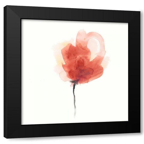 Expressive Blooms III Black Modern Wood Framed Art Print by Vess, June Erica