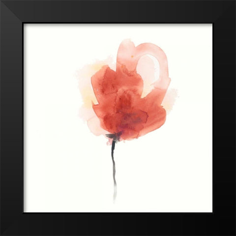 Expressive Blooms III Black Modern Wood Framed Art Print by Vess, June Erica