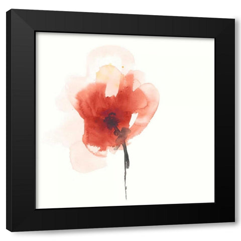 Expressive Blooms IV Black Modern Wood Framed Art Print by Vess, June Erica