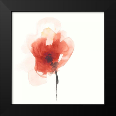 Expressive Blooms IV Black Modern Wood Framed Art Print by Vess, June Erica