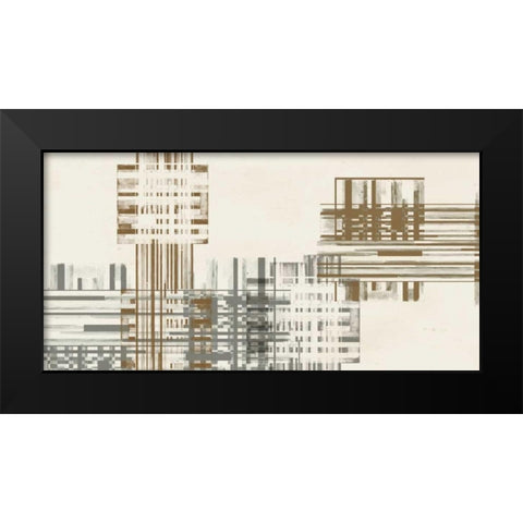 Matrix Illusion  IV Black Modern Wood Framed Art Print by Goldberger, Jennifer