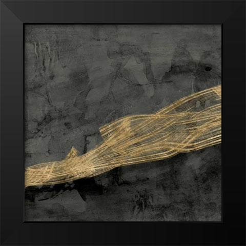 Woven Matrix IV Black Modern Wood Framed Art Print by Goldberger, Jennifer