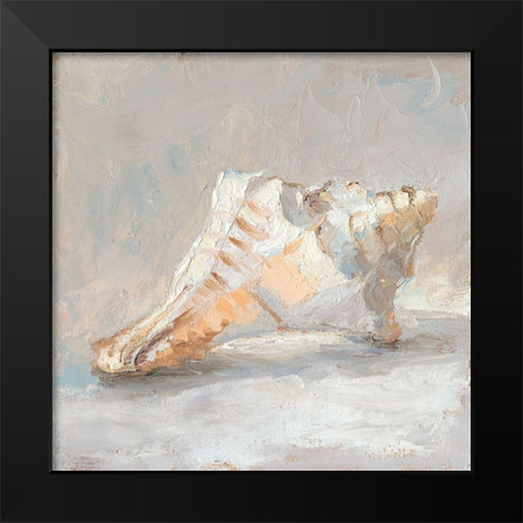 Impressionist Shell Study I Black Modern Wood Framed Art Print by Harper, Ethan