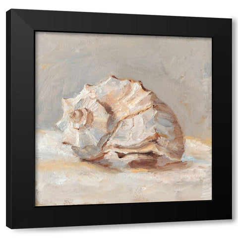 Impressionist Shell Study II Black Modern Wood Framed Art Print by Harper, Ethan