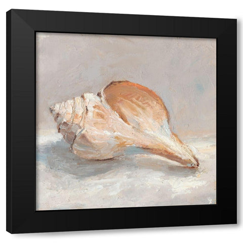 Impressionist Shell Study III Black Modern Wood Framed Art Print by Harper, Ethan