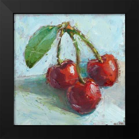 Impressionist Fruit Study IV Black Modern Wood Framed Art Print by Harper, Ethan