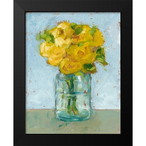 Impressionist Floral Study III Black Modern Wood Framed Art Print by Harper, Ethan