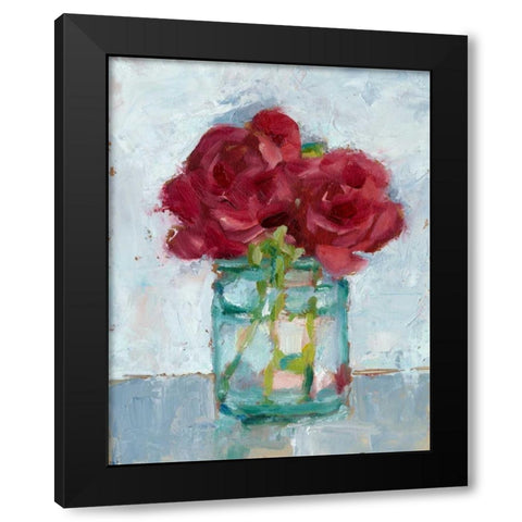 Impressionist Floral Study IV Black Modern Wood Framed Art Print by Harper, Ethan