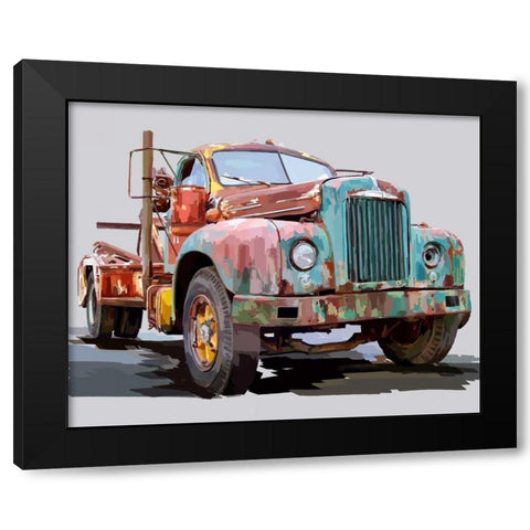 Powerful Truck I Black Modern Wood Framed Art Print by Kalina, Emily