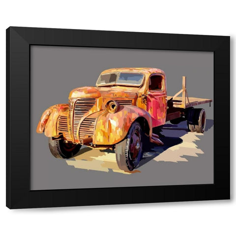 Powerful Truck II Black Modern Wood Framed Art Print by Kalina, Emily