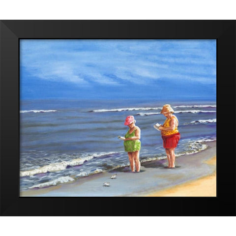 Beach Vacation III Black Modern Wood Framed Art Print by Miller, Dianne
