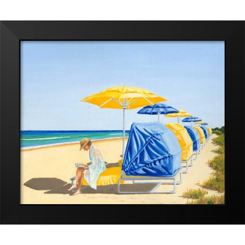 Beach Vacation VIII Black Modern Wood Framed Art Print by Miller, Dianne