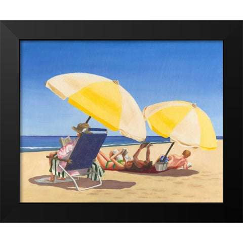 Beach Vacation IX Black Modern Wood Framed Art Print by Miller, Dianne