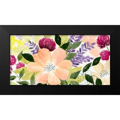 Vivid Blooming I Black Modern Wood Framed Art Print by Popp, Grace