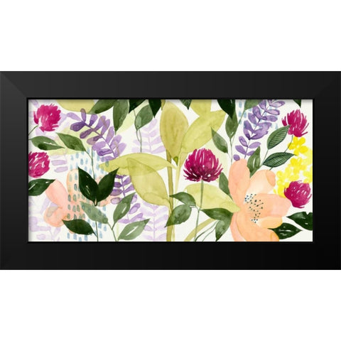 Vivid Blooming II Black Modern Wood Framed Art Print by Popp, Grace