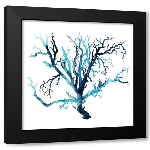 Fan de la Mer III Black Modern Wood Framed Art Print with Double Matting by Popp, Grace
