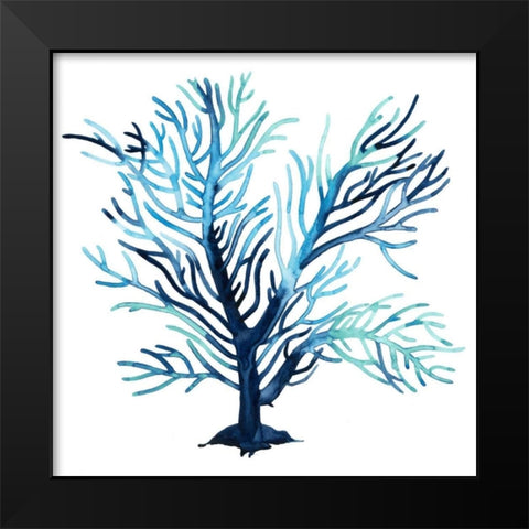 Fan de la Mer V Black Modern Wood Framed Art Print by Popp, Grace