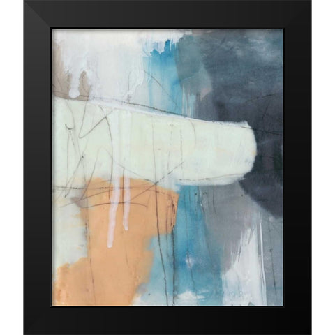 Wax Falls I Black Modern Wood Framed Art Print by Goldberger, Jennifer