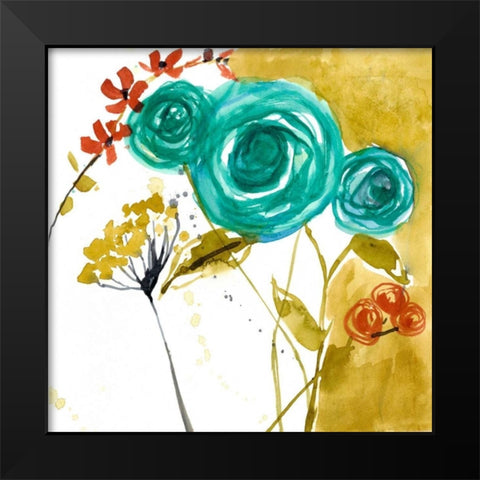 Painted Whimsy V Black Modern Wood Framed Art Print by Goldberger, Jennifer