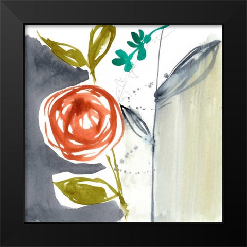 Painted Whimsy VI Black Modern Wood Framed Art Print by Goldberger, Jennifer