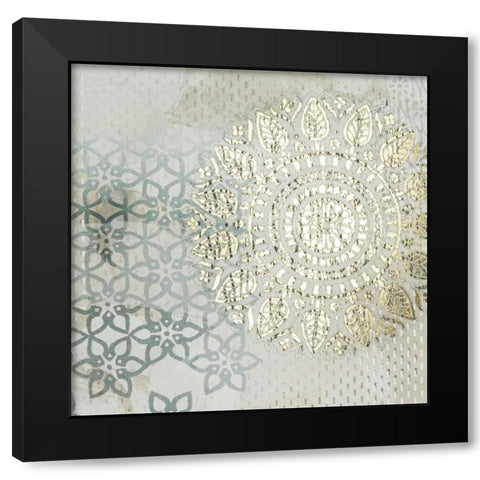 Tapestry Melange I Black Modern Wood Framed Art Print by Vess, June Erica