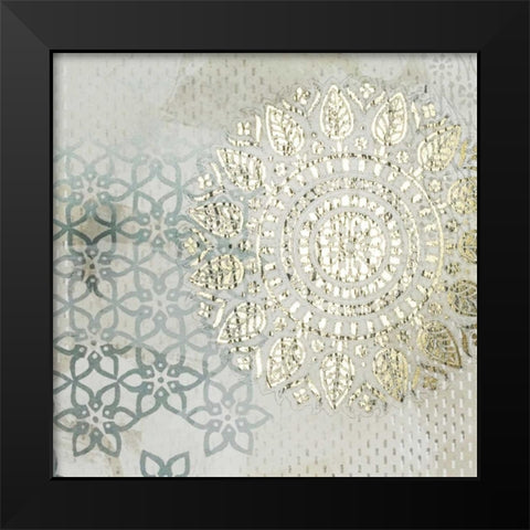 Tapestry Melange I Black Modern Wood Framed Art Print by Vess, June Erica