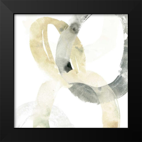 Neutral Halo II Black Modern Wood Framed Art Print by Vess, June Erica