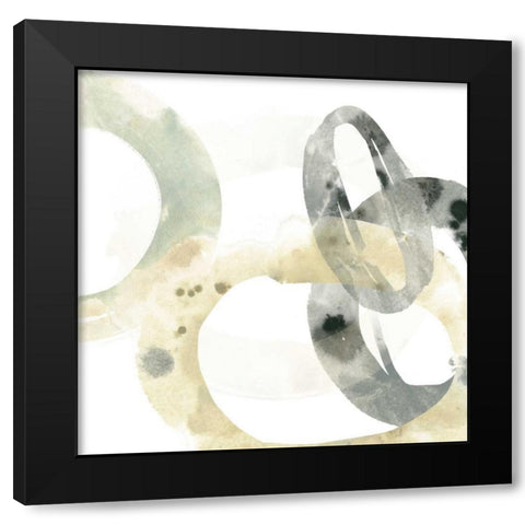 Neutral Halo III Black Modern Wood Framed Art Print with Double Matting by Vess, June Erica