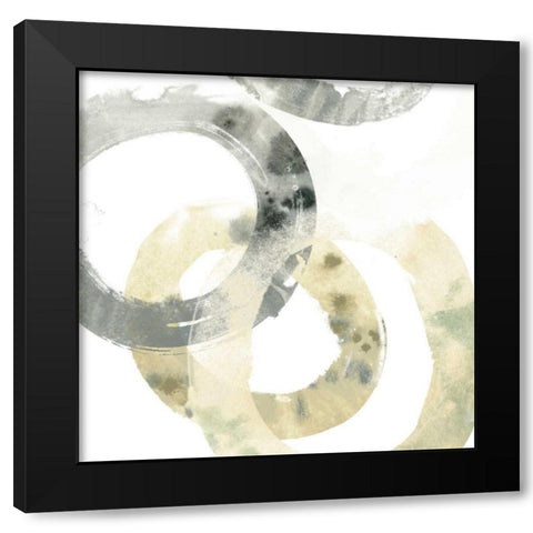 Neutral Halo IV Black Modern Wood Framed Art Print with Double Matting by Vess, June Erica