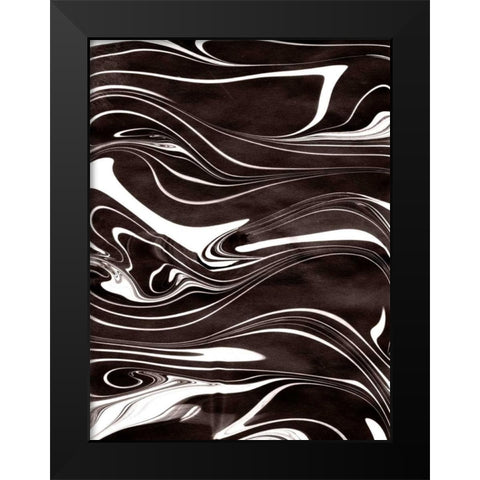 Yinyang I Black Modern Wood Framed Art Print by Ludwig, Alicia