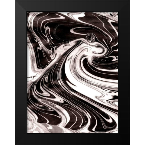 Yinyang III Black Modern Wood Framed Art Print by Ludwig, Alicia
