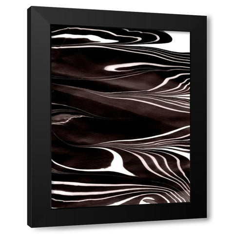 Yinyang IV Black Modern Wood Framed Art Print by Ludwig, Alicia