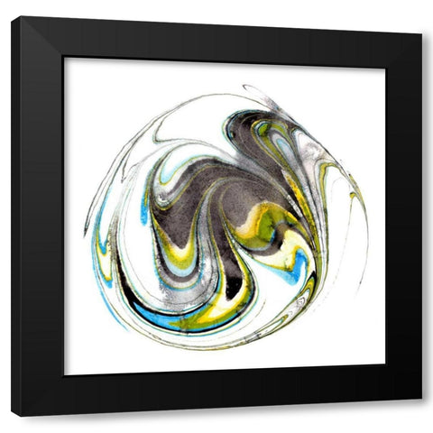 Citrine Momentum II Black Modern Wood Framed Art Print by Ludwig, Alicia