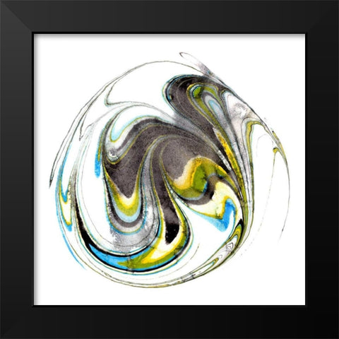 Citrine Momentum II Black Modern Wood Framed Art Print by Ludwig, Alicia