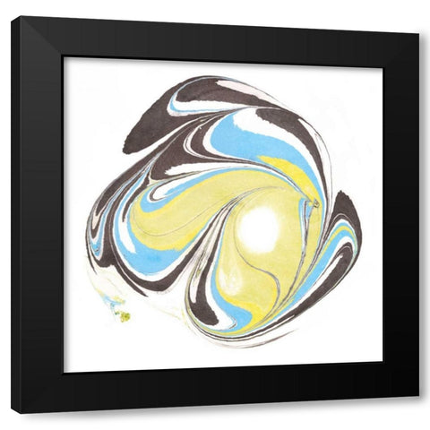 Citrine Momentum IV Black Modern Wood Framed Art Print by Ludwig, Alicia