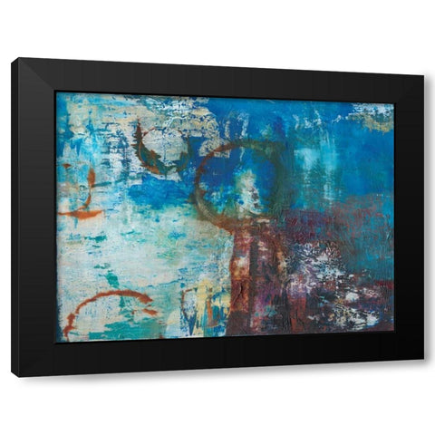 Oxidation Black Modern Wood Framed Art Print with Double Matting by Fuchs, Jodi