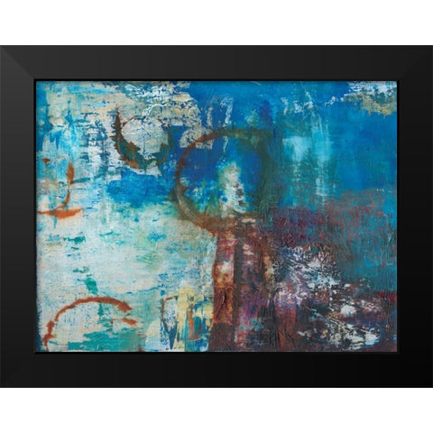 Oxidation Black Modern Wood Framed Art Print by Fuchs, Jodi