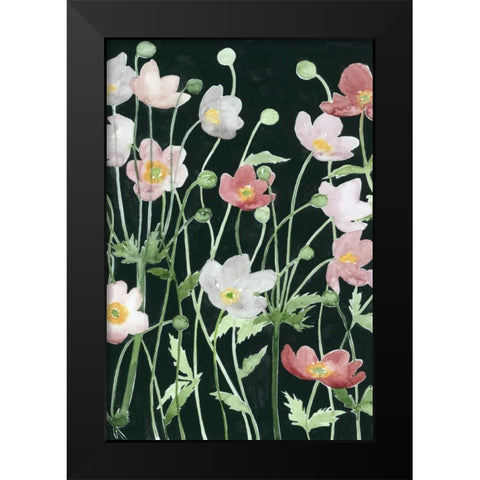 Anemone Dance I Black Modern Wood Framed Art Print by Popp, Grace