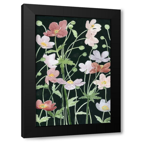 Anemone Dance III Black Modern Wood Framed Art Print with Double Matting by Popp, Grace