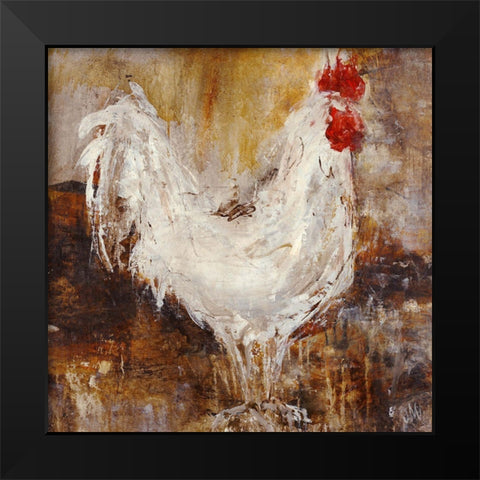 Backyard Guest I Black Modern Wood Framed Art Print by Maas, Jodi