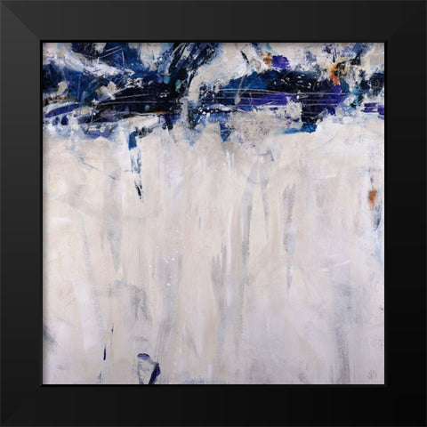 Beethoven in Blue Black Modern Wood Framed Art Print by Maas, Jodi