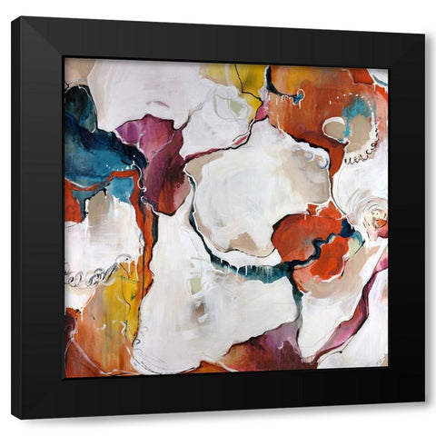 Carnival Black Modern Wood Framed Art Print by Edmunds, Sydney