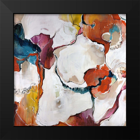 Carnival Black Modern Wood Framed Art Print by Edmunds, Sydney